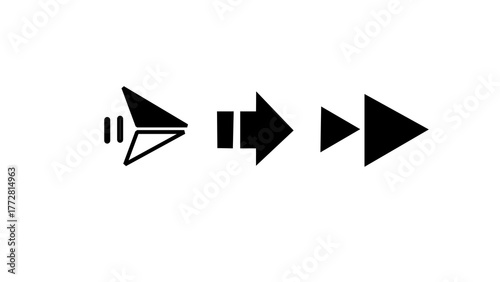 Set of black arrow icons simple flat vector design elements for navigation and user interface isolated on white background Free Download Set of black arrow icons simple flat vector design elements for navigation and user interface isolated on white background - GFXLoad