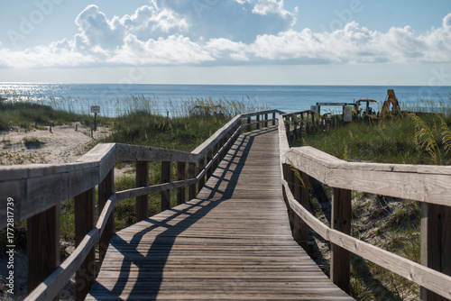 Tybee beach in Tybee island,Savannag,Georgia,US.