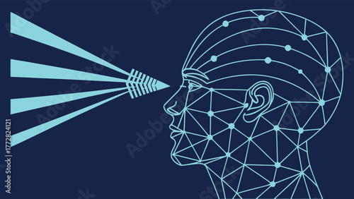 Artificial intelligence vector Abstract