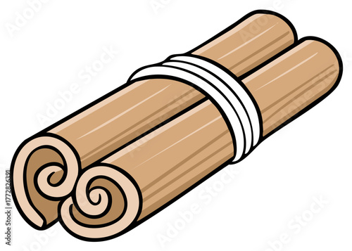 Bundled Cinnamon Sticks Aromatic Spice Ingredient Healthy Food Natural Flavoring
