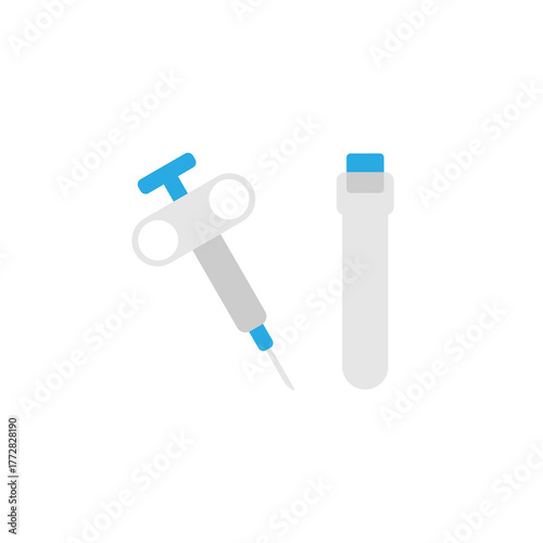 Concept of biopsy icon isolated on white background