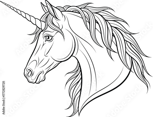 Unicorn horse mythical creature fantasy magic horn fairytale legend animal art