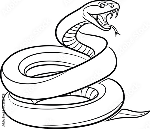 Snake serpent reptile viper cobra animal wildlife nature danger venom toxic