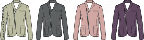 Collection of Stylish Jackets for Women in Various Colors and Designs