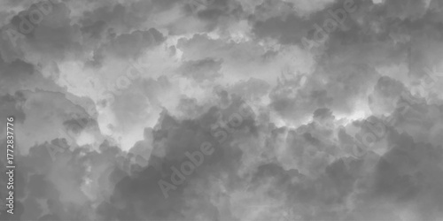 Dark Gray Cloud Texture Background. Black and White Cloud Texture. cloudscape of rain and storm clouds 3d illustration transparent background clip art. Pattern Backdrop Wallpaper .