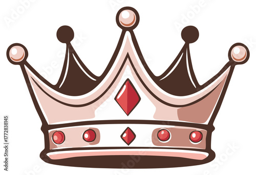 Royal Crown Jewel Embellishments Luxury King Queen Symbol Icon