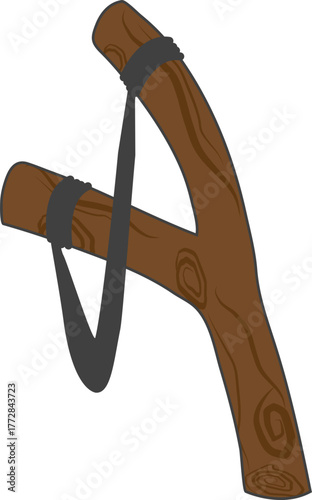 나무로 만든 장난감 새총