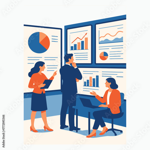 Business Leader Giving Presentation and Answering Questions in Meeting