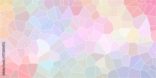 Abstract crystalized broken glass and lines background. Pastel light mint colors stone tile pattern. Cement kitchen decor. Mint marble bath floor. Fabric vintage print. vector illustration.	