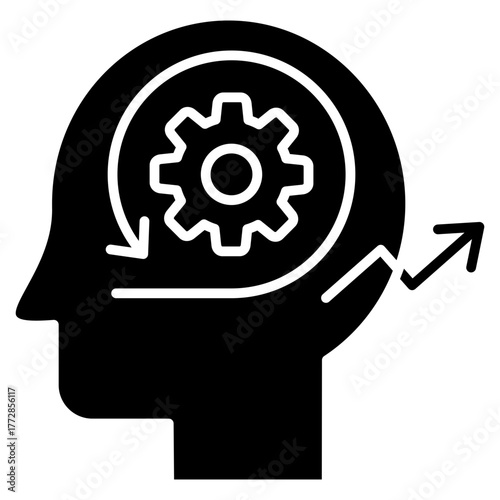 Agile Mindset Glyph Icon