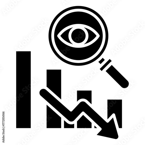 Crisis Analysis Glyph Icon