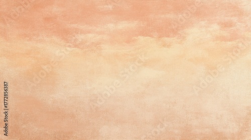Wallpaper Mural Gentle hues of peach and cream fill the sky creating a peaceful sunset scene. Torontodigital.ca