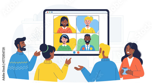 Online Meeting Communication Among People: Modern Business, Social Connect, and Collaboration