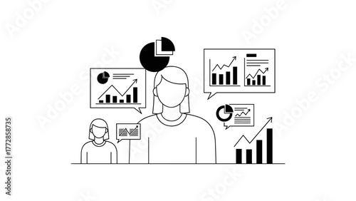 Business analysis with charts