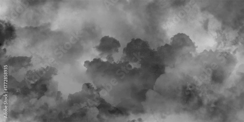 Dark Gray Cloud Texture Background. Black and White Cloud Texture. cloudscape of rain and storm clouds 3d illustration transparent background clip art. Pattern Backdrop Wallpaper .