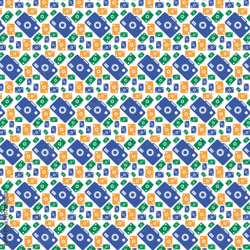 Camera Pattern Creative Background Design