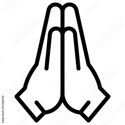 Sorry Sign Icon with Line Style