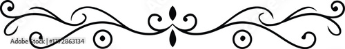 Adobe Illustrator Artwork  Ornamental Dividers and Text Separators | Decorative Line Art Elements for Graphic Design, Invitations, and Web Design
