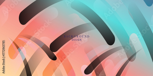 Geometric gradient pink blue color shapes and patterns abstract background