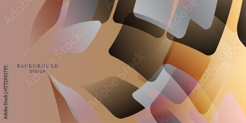 Abstract  geometric background design soft latte color