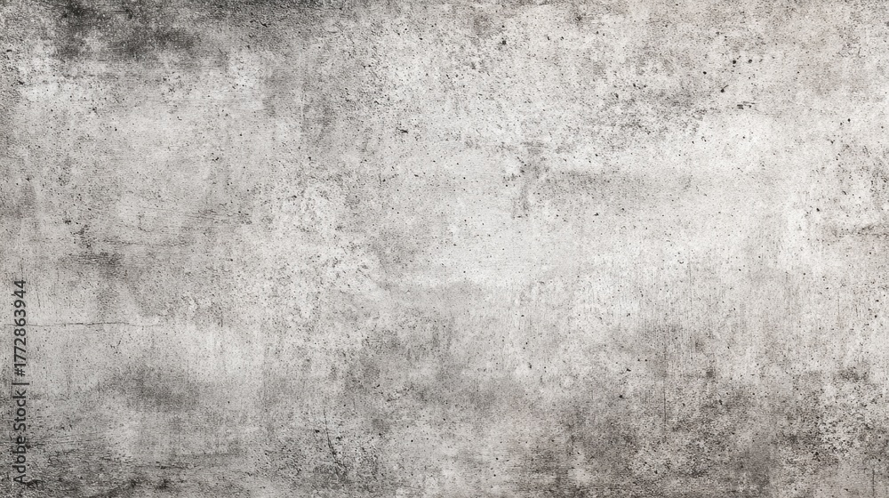 Obraz premium A rough concrete wall displays signs of age with cracks and stains that tell a story of time.