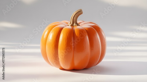 Orange pumpkin isolated on white background