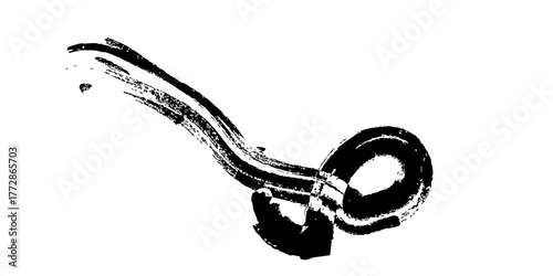 Black blots, isolated on white background EPS 10.