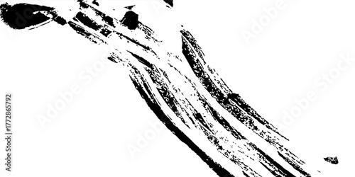 Black blots, isolated on white background EPS 10.