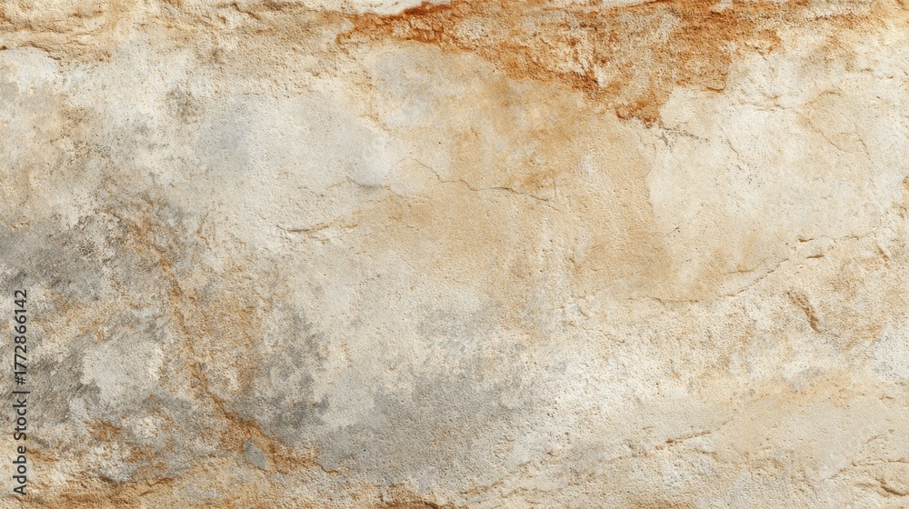 Fototapeta premium Variations of beige gray and brown create an intriguing stone surface that catches the light beautifully.