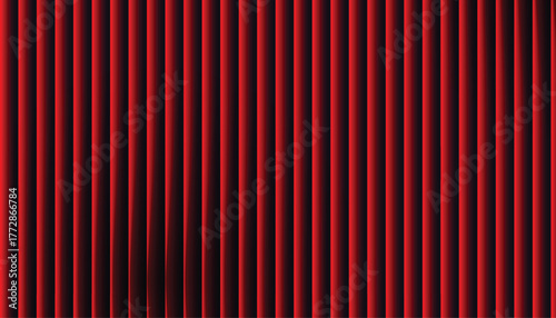 PrintAbstract red neon vertical stripes on black with glowing ribbed 3D texture and soft gradient; modern tech backdrop for banners, headers, wallpapers