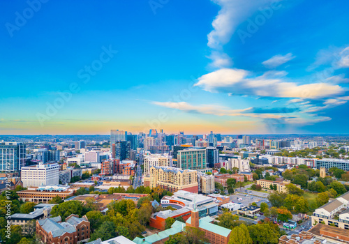 Nashville skyline at sunset