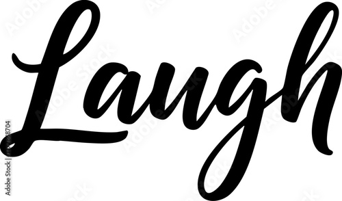 Laugh Modern Lettering