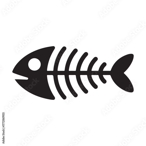 vector illustration of a cartoon fish . vector eps 10