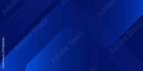 Abstract blue background. Modern simple blue geometric design. Minimal shapes. Suit for booklet, brochure, banner, poster, website, flyer, cover, corporate, backdrop. Vector illustration