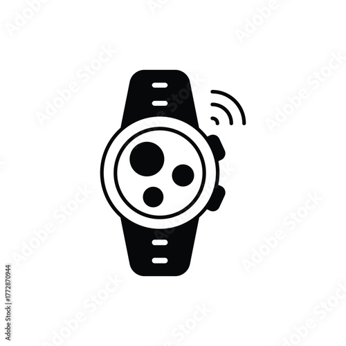 Smartwatch icon vector stock with white background