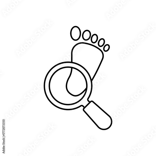 Track icon outline editable stroke line drawing eps