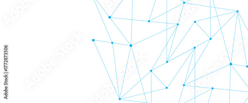 Vector new style abstract minimalist lines and dots technology pattern geometric background