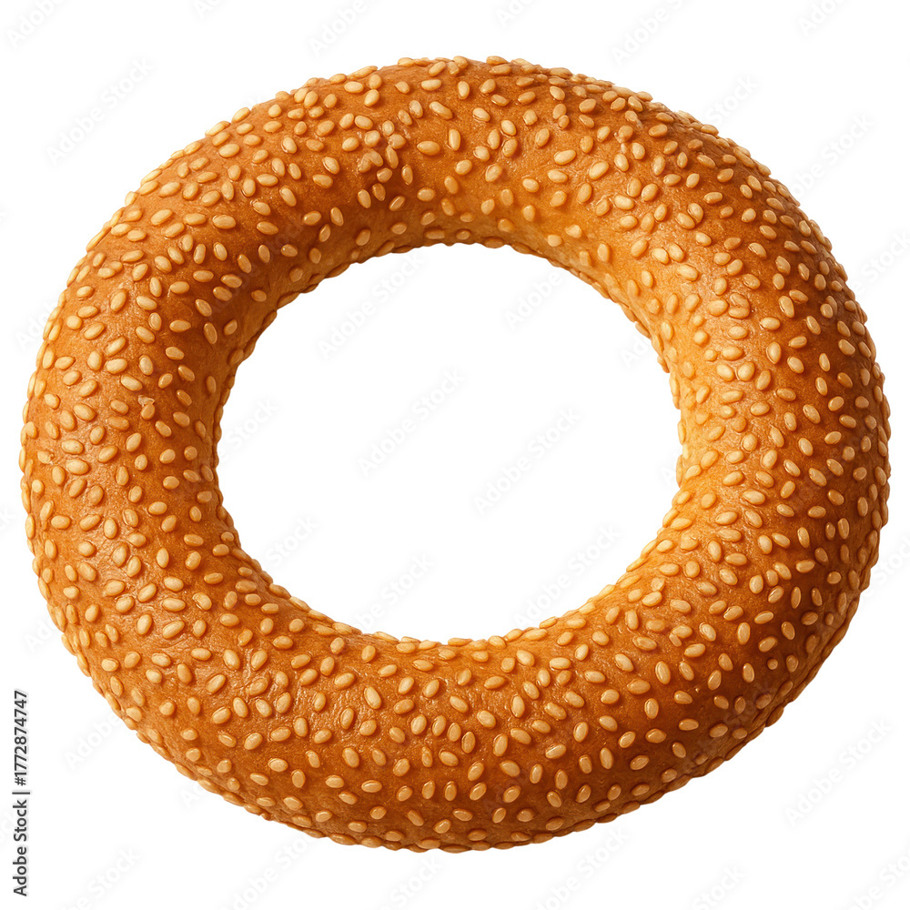 Obraz premium Sesame Seed Koulouri Bread Ring