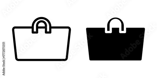 shopping bag icon vector icon