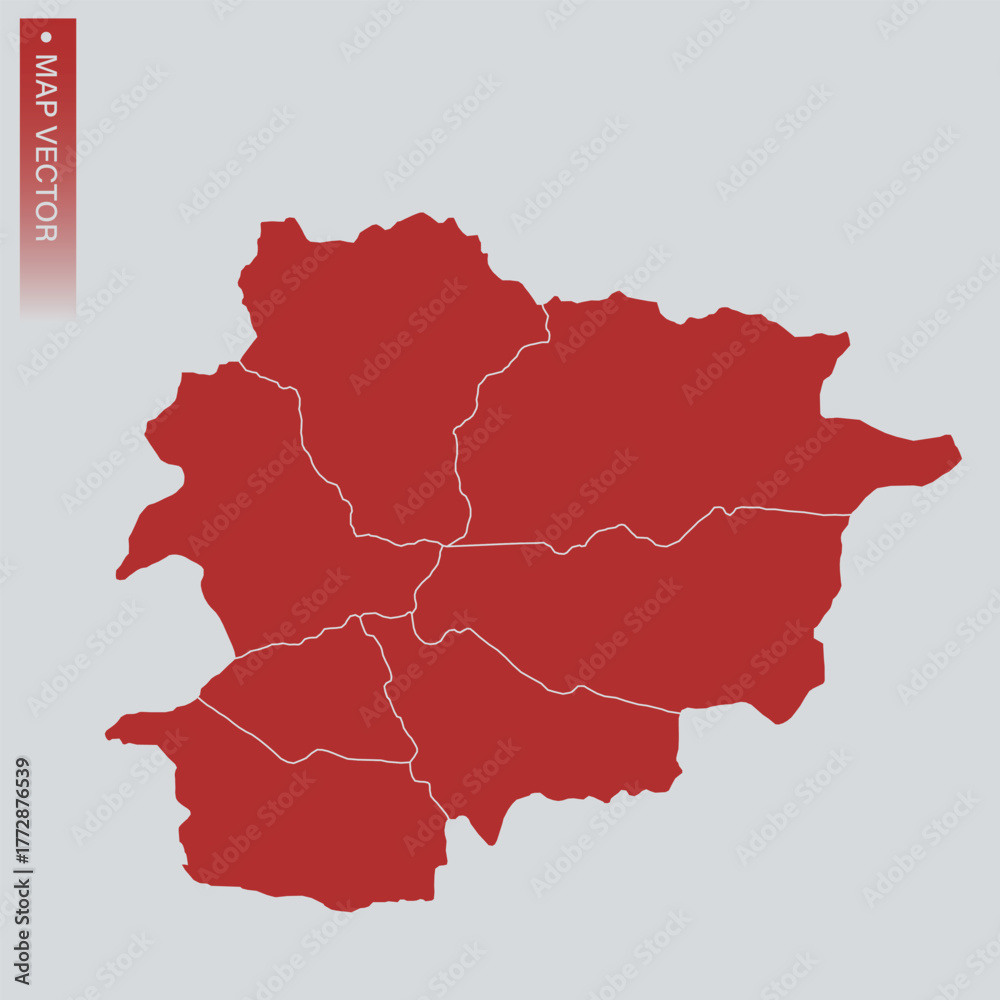 Fototapeta premium Andorra map