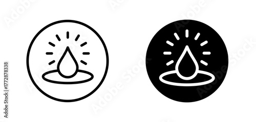 Drop icon in a Circle