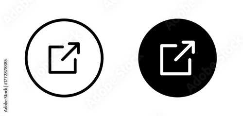 Share or External Link icon in a Circle