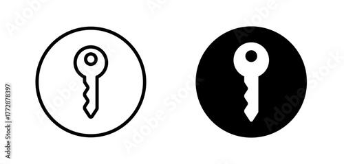 Key icon in a Circle