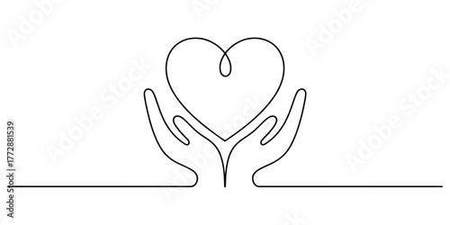 Minimalist continuous line drawing abstract art form single stroke illustration vector