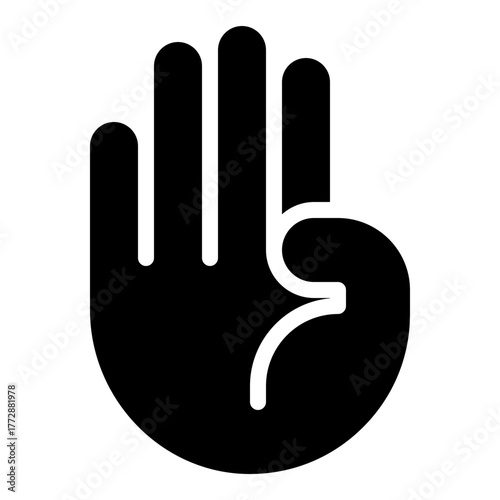 Fourth Icon with Solid Style