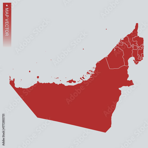 United Arab Emirates map