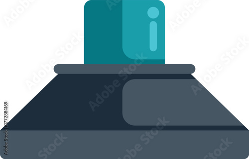 Modern kitchen hood is extracting steam and removing unpleasant odors