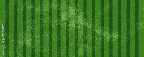 Green grass seamless texture on striped sport field. Astro turf pattern. Carpet or lawn top view. Vector background. Baseball, soccer,
