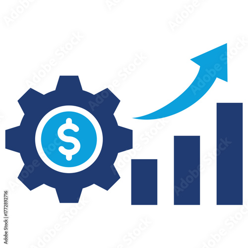 Optimization Flat Blue Icon