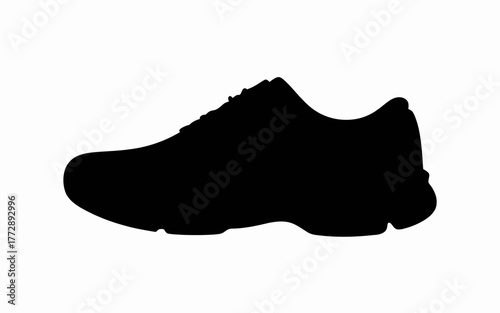 black silhouette of a boot